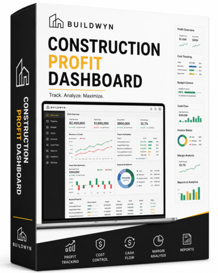 Buildwyn Construction Profit Dashboard